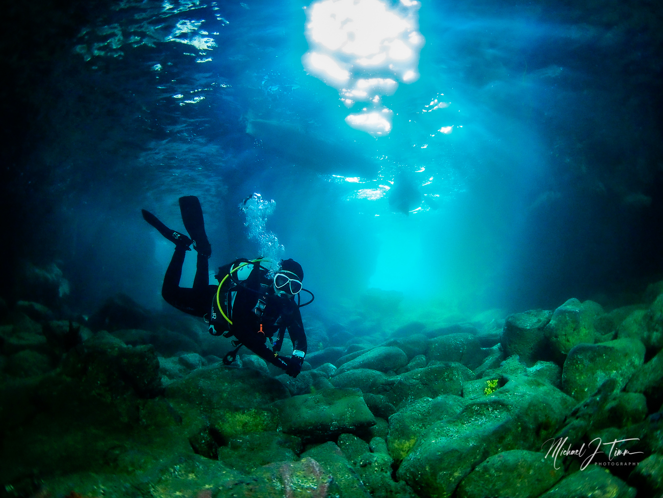 Scuba Diver in La Jolla Cave